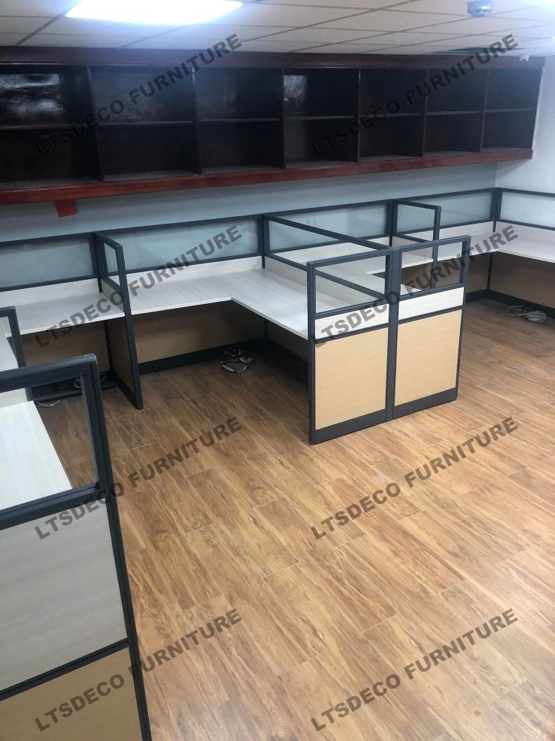 workstation table with glass office partitions (Category: Office Furniture & Fixtures) located in Caloocan City. Submitted by cheska.ltsdeco (Listing ID 1469400239, Image 2). Description: 👉Are you looking for WORKSTATION, MODULAR CUBICLES OFFICE PARTITION, and OFFICE FURNITURE SUPPLIER? LTSDECO Furniture, is direct supplier, manufacturer, and trusted provider of high quality, affordable and durable modular office divider partition, home and offi