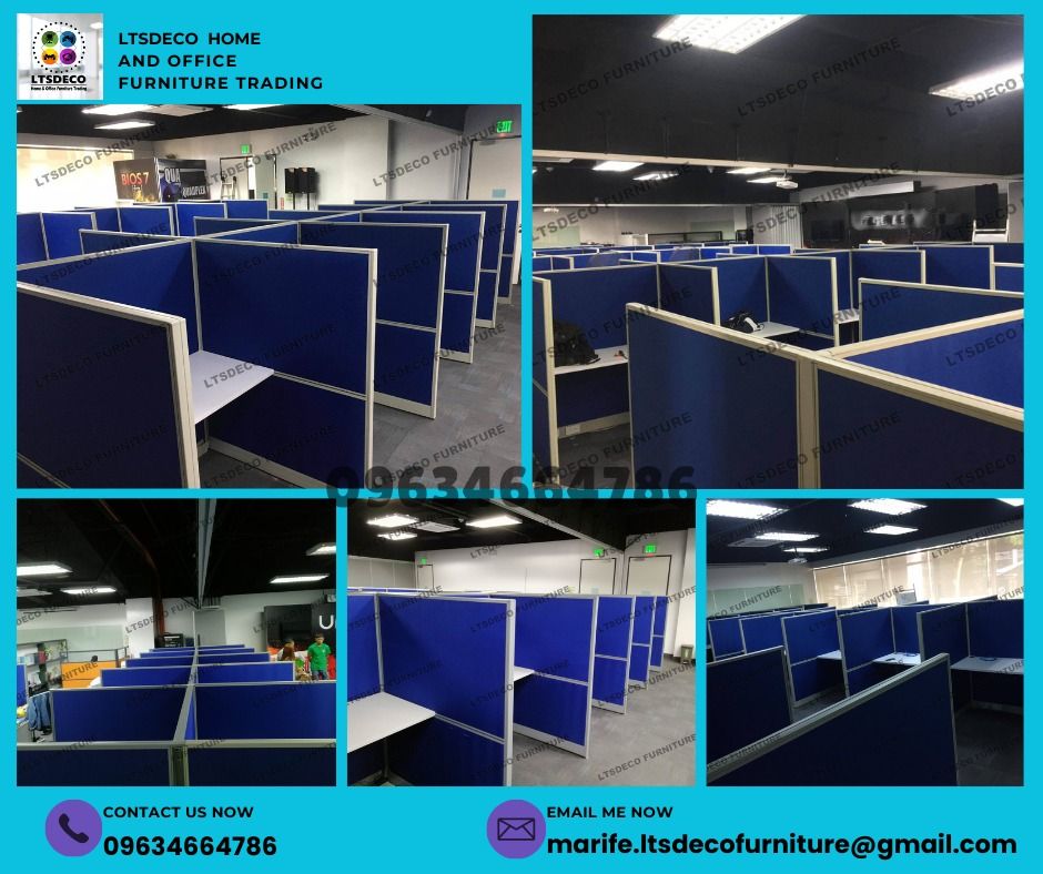 workstation tables customized office partitions (Category: Office Furniture & Fixtures) located in Mandaluyong City. Submitted by jessalyn.montero (Listing ID 1469399625, Image 1). Description: 👉Are you looking for WORKSTATION, MODULAR CUBICLES OFFICE PARTITION, and OFFICE FURNITURE SUPPLIER? LTSDECO Furniture, is direct supplier, manufacturer, and trusted provider of high quality, affordable and durable modular office divider partition, home an