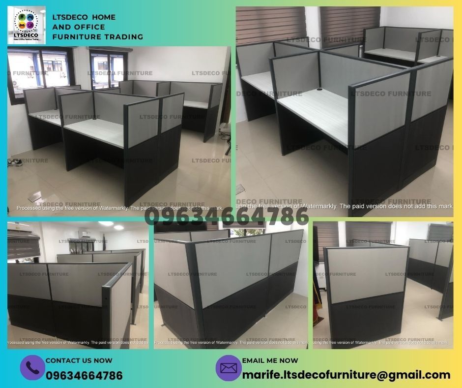 workstation tables customized office partition furniture (Category: Office Furniture & Fixtures) located in Taguig. Submitted by emmandalyn (Listing ID 1469403751, Image 1). Description: 👉Are you looking for WORKSTATION, MODULAR CUBICLES OFFICE PARTITION, and OFFICE FURNITURE SUPPLIER? LTSDECO Furniture, is direct supplier, manufacturer, and trusted provider of high quality, affordable and durable modular office divider partition, home and offic