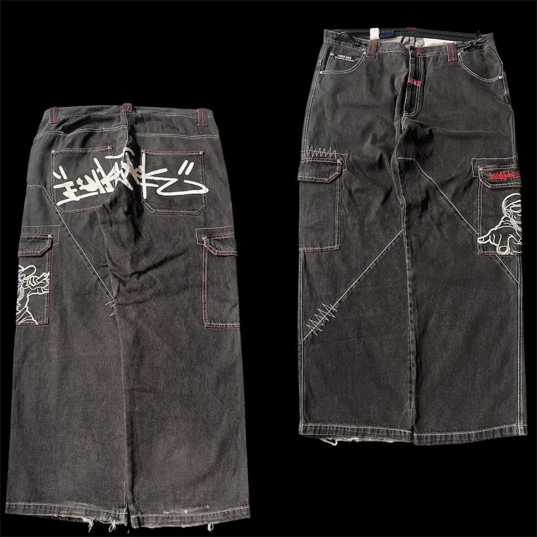 Y2K JEANS (Category: Jeans) located in Manila. Submitted by y2knewgeneration (Listing ID 1469551666, Image 1). Description: FUNKY JACK W 36-40 / L 45 / T 16 / H 10 🏷️2250 ISSUE: HEELDRAG -EXCELLENT CONDITION.