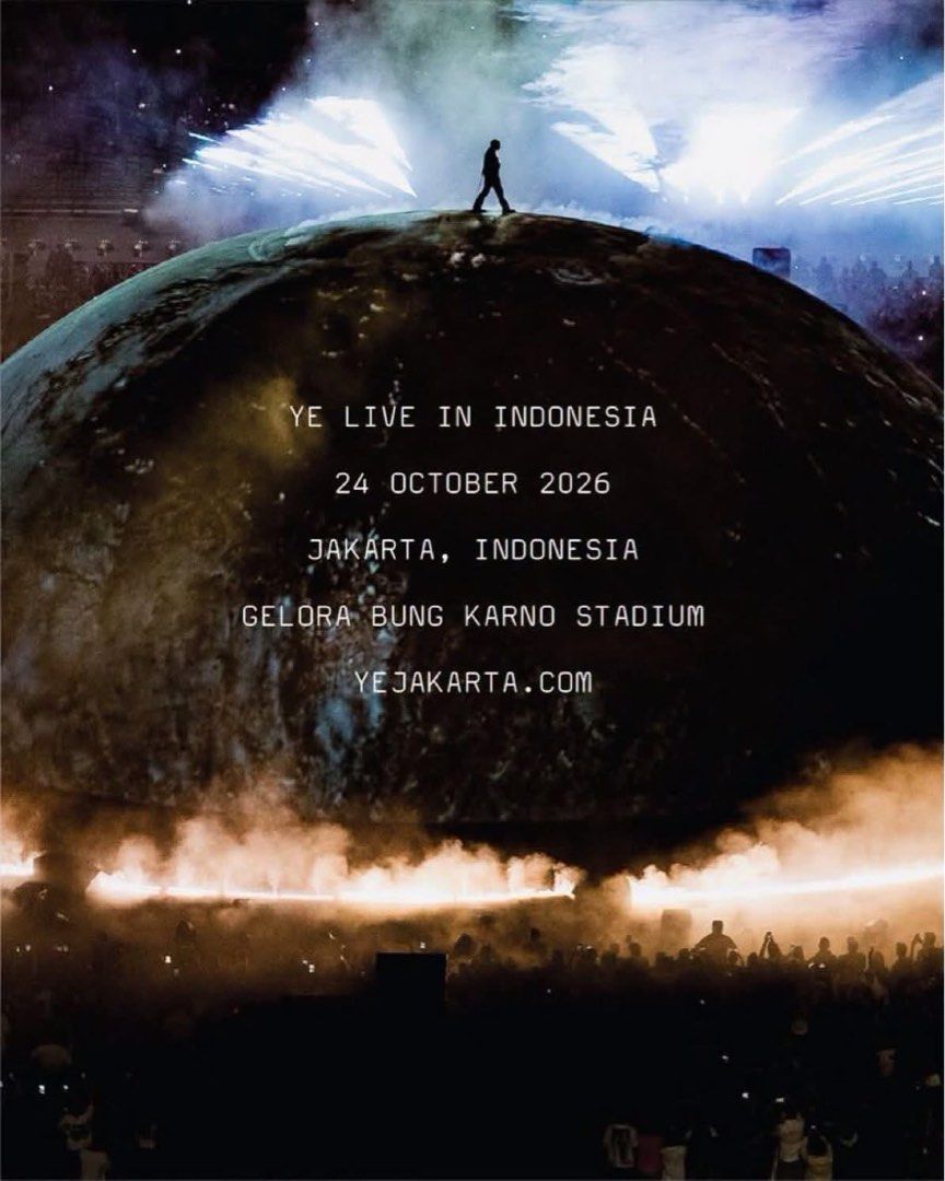 YE Jakarta CAT 2 ticket - Oct. 24, 2026 (Below SRP) (Category: Events Tickets) located in San Juan City. Submitted by dragxnslayxr (Listing ID 1469435121, Image 1). Description: YE Jakarta CAT 2 ticket - Oct. 24, 2026 Cat 2 B, Row 11 Official ticket purchased through LOKET. Purchased for Rp 4,666,368 (~₱16.6k) Selling for ₱10k only Ticket will be transferred directly through the official LOKET X Ticket Transfer. Buyer will receive the ticket in t