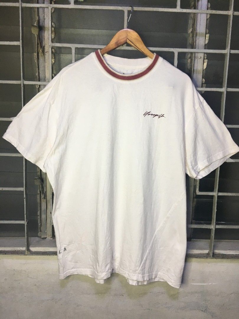 YoungLA White Ringer T-Shirt Size L (Category: Activewear) located in Cabuyao City. Submitted by roronhilira (Listing ID 1469510920, Image 2). Description: YOUNG LA MEN'S SHIRT Large on tag 24 width 29 length very good condition 700 plus ship DM 📥 .