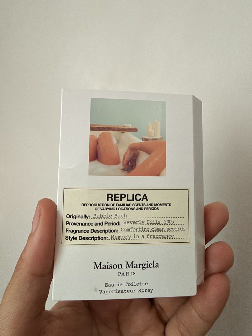 Yves Saint Laurent Libre & Maison Margiela Replica Bubble Bath (Category: Fragrance & Deodorants) located in Mandaluyong City. Submitted by kat.declutters (Listing ID 1469420163, Image 3). Description: - Set of 2 designer fragrance sample vials - Includes YSL Libre EDP and Maison Margiela Replica Bubble Bath EDT - Comes in original cardboard sample sleeves - Unopened with batch codes and ingredient lists on the back - Ideal way to test scents bef