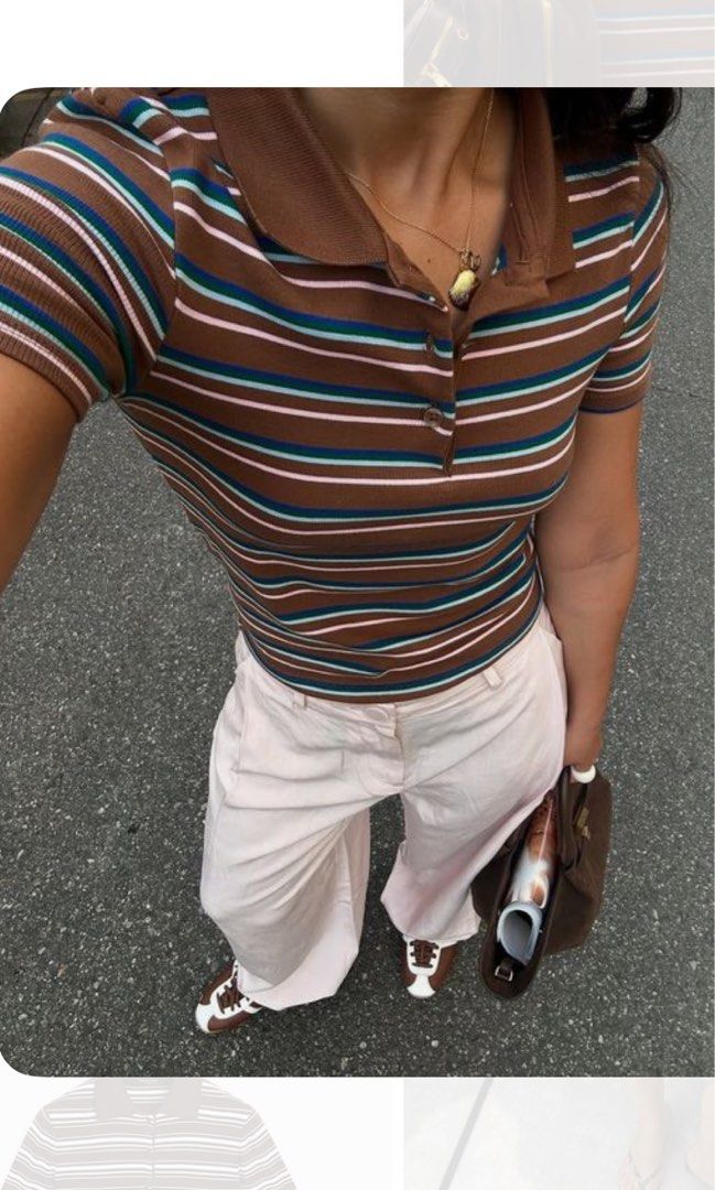 ZARA | Stripes Poloshirt Top - Medium (Category: Shirts) located in Roxas City. Submitted by elliesuite (Listing ID 1469402046, Image 1). Description: Read: LAST PRICE POSTED ‼️ NO WHEN WORN ‼️ NO MEASUREMENTS ‼️ Brand New with Tags Size: Medium Stretchable Regulat fit SF c/o Buyer. (JRS Express ONLY ₱150 - no other courier) No grab/lala (not from the Metro) All sales are final. No REFUND. No return / exchange. .