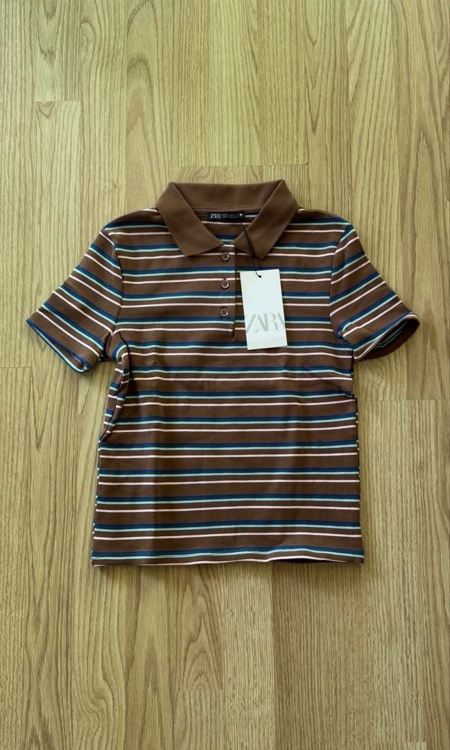 ZARA | Stripes Poloshirt Top - Medium (Category: Shirts) located in Roxas City. Submitted by elliesuite (Listing ID 1469402046, Image 3). Description: Read: LAST PRICE POSTED ‼️ NO WHEN WORN ‼️ NO MEASUREMENTS ‼️ Brand New with Tags Size: Medium Stretchable Regulat fit SF c/o Buyer. (JRS Express ONLY ₱150 - no other courier) No grab/lala (not from the Metro) All sales are final. No REFUND. No return / exchange. .