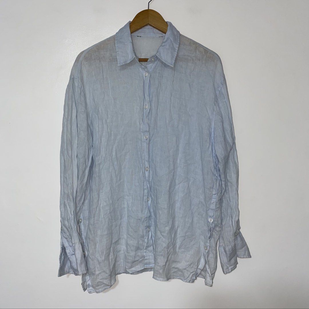 ZARA linen long sleeve top (Category: Longsleeves) located in San Jose del Monte. Submitted by mamiracky (Listing ID 1469406706, Image 2). Description: .