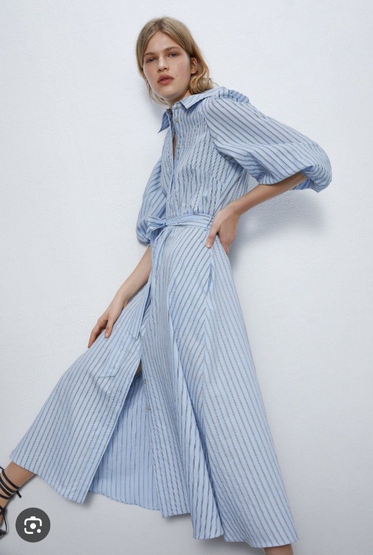 Zara Stripe Dress with belt (Category: Dresses) located in Baguio. Submitted by k_style_co_preloved (Listing ID 1469407016, Image 3). Description: ON SALE! SALE! SALE! 🎉 ✨ SALE GUIDELINES ✨ 📌 Fixed Price Only – All sale items are offered at their final prices. No haggling or further negotiations, please. ❤️ 📏 Flat-Lay Measurements: 🔎 Flaws/Remarks: Authentic zara 💯. Preloved im good condition 9/10 💸 PAYMENT METHOD: bank transfer, gcash 📦 S