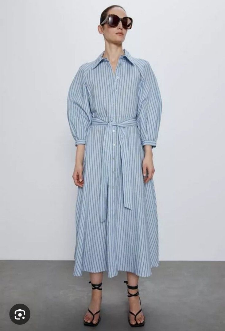Zara Stripe Dress with belt (Category: Dresses) located in Baguio. Submitted by k_style_co_preloved (Listing ID 1469407016, Image 2). Description: ON SALE! SALE! SALE! 🎉 ✨ SALE GUIDELINES ✨ 📌 Fixed Price Only – All sale items are offered at their final prices. No haggling or further negotiations, please. ❤️ 📏 Flat-Lay Measurements: 🔎 Flaws/Remarks: Authentic zara 💯. Preloved im good condition 9/10 💸 PAYMENT METHOD: bank transfer, gcash 📦 S