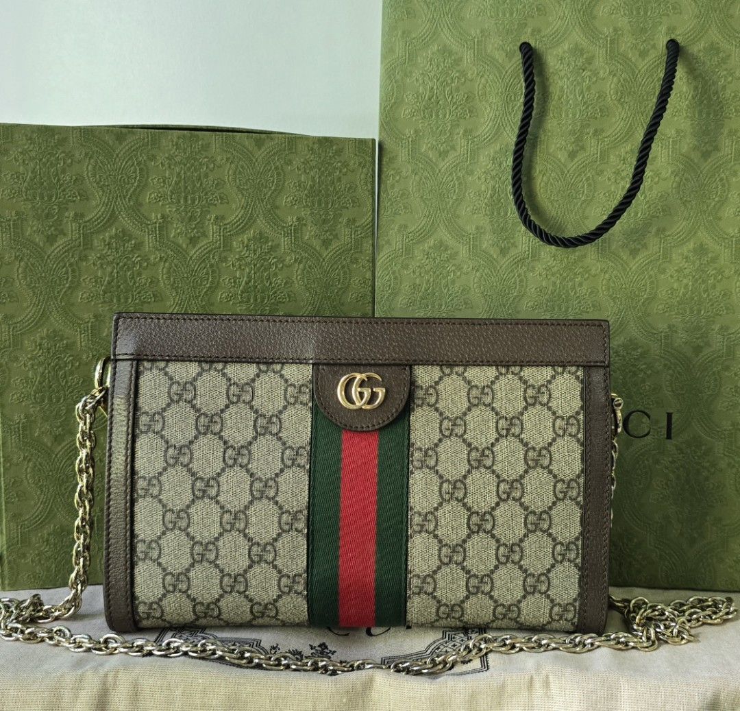100% Authentic Gucci Ophidia Chain Bag (Category: Luxury Bags & Wallets) located in Cebu City. Submitted by anythingunderthesun0211 (Listing ID 1469718068, Image 1). Description: Gucci Ophidia GG Small Chain Bag Inclusions: Box, Paperbag, Dustbag and Entrupy COA Cash/CC: Php 50,000 Layaway: Php 55,000.