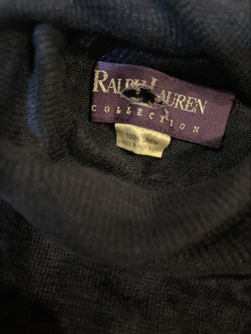 100% linen turtleneck (Category: Longsleeves) located in Quezon City. Submitted by booktt (Listing ID 1469716607, Image 3). Description: medium cut tag.