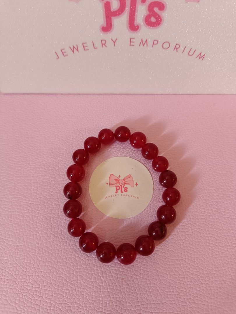 10MM Real Ruby Bracelet (Category: Bracelets) located in General Mariano Alvarez. Submitted by plsjewelryemporium (Listing ID 1469647816, Image 3). Description: Brandnew 10MM Real Ruby bracelet UV Reactive 17CM very pretty in actual no certificate kaya mura. real and natural gemstone PHP 850 + SF MOP: Gcash MOD: J&t express and lalamove NO COD/COP.
