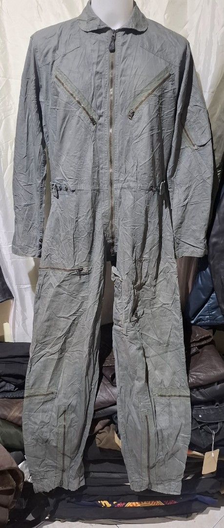 1964 k2B flight suit (Category: Coats, Jackets and Outerwear) located in Baguio. Submitted by thriftrot (Listing ID 1469592477, Image 1). Description: vintage cllectors piece k2b flight suit large 7.5/10 color rate issue: sewed rip on left leg loc baguio add shipping fee.