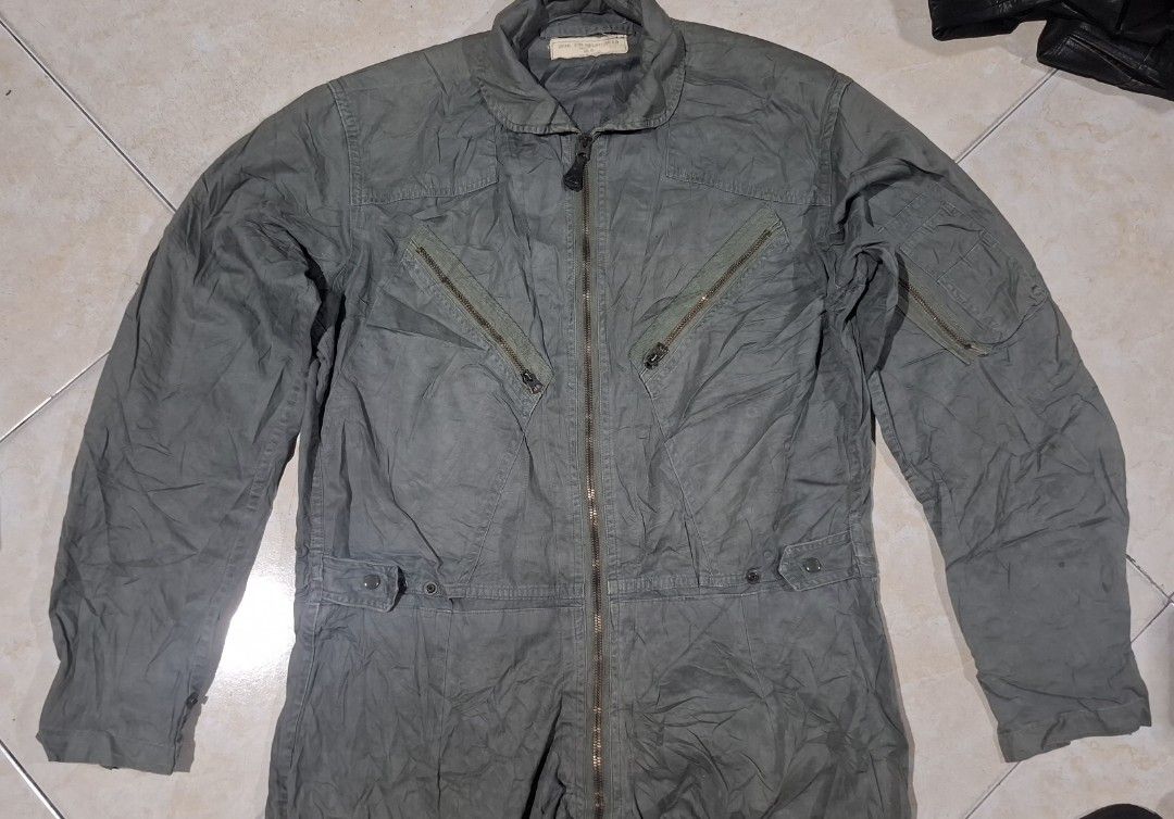 1964 k2B flight suit (Category: Coats, Jackets and Outerwear) located in Baguio. Submitted by thriftrot (Listing ID 1469592477, Image 3). Description: vintage cllectors piece k2b flight suit large 7.5/10 color rate issue: sewed rip on left leg loc baguio add shipping fee.