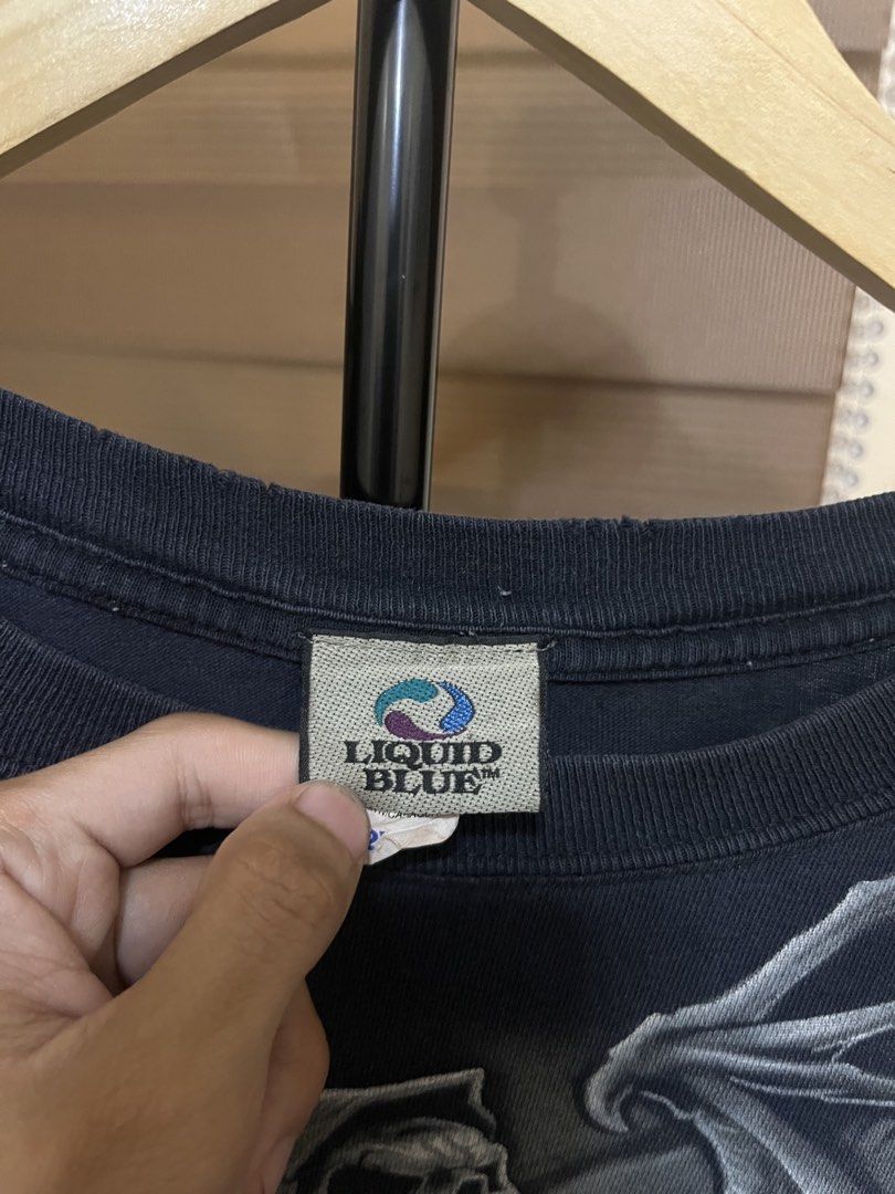 2007 Liquid Blue Gravestone Grim Reaper Tee (Category: Tshirts & Polo Shirts ) located in Bulacan. Submitted by r_adventures_thrift (Listing ID 1469681785, Image 2). Description: Sz XL Minimal distress and pinholes Solid pang psg at pang holloween nyo ₱2,500+sf only .
