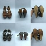 247004679 MICHAEL KORS SHOES SET (Category: Sneakers & Footwear) located in Taguig. Submitted by ecoring.ph (Listing ID 1469630308, Image 2). Description: The body of the wedges is scratched, scuffed, stained, dirty, wrinkled, has press marks, discolored, and shows signs of use. The strap of the wedges is scratched, scuffed, stained, dirty, cracked, torn, has press marks, is peeling, wrinkled, and shows signs of heavy use and prolonged storage. T