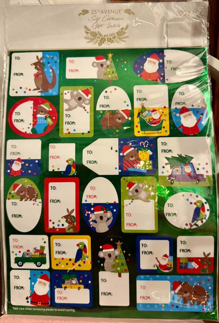 25th Avenue Self Adhesive Gift labels -200pcs (Category: Occasions & Party Supplies) located in Manila. Submitted by ormelynmal86309 (Listing ID 1469633434, Image 2). Description: 25th Avenue Self Adhesive Gift labels -200pcs Php 100/pack.