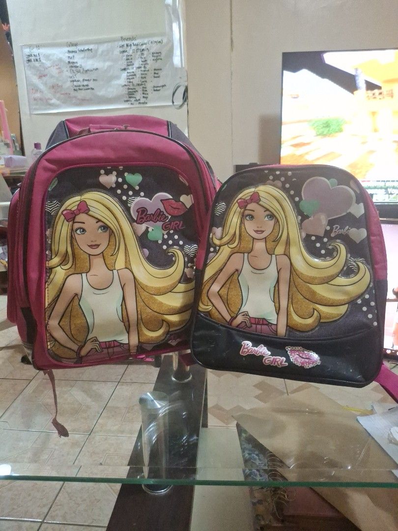 2 in 1 Barbie School Bag (Category: Babies & Kids Fashion) located in Antipolo. Submitted by amberandsaiah (Listing ID 1469638048, Image 3). Description: -2 in 1 bag -small bag can be attached to the big bag.