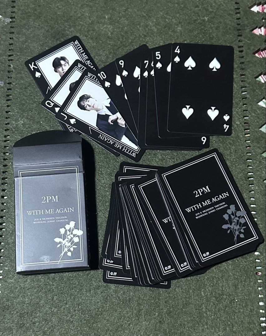 2PM C Prize: Original Playing Cards (Category: Board Games & Puzzles) located in Davao. Submitted by favoritepreloved (Listing ID 1469728200, Image 1). Description: 💜 (C賞 オリジナルトランプ) from the 2PM Mini Album 'WITH ME AGAIN' Online Kuji release..