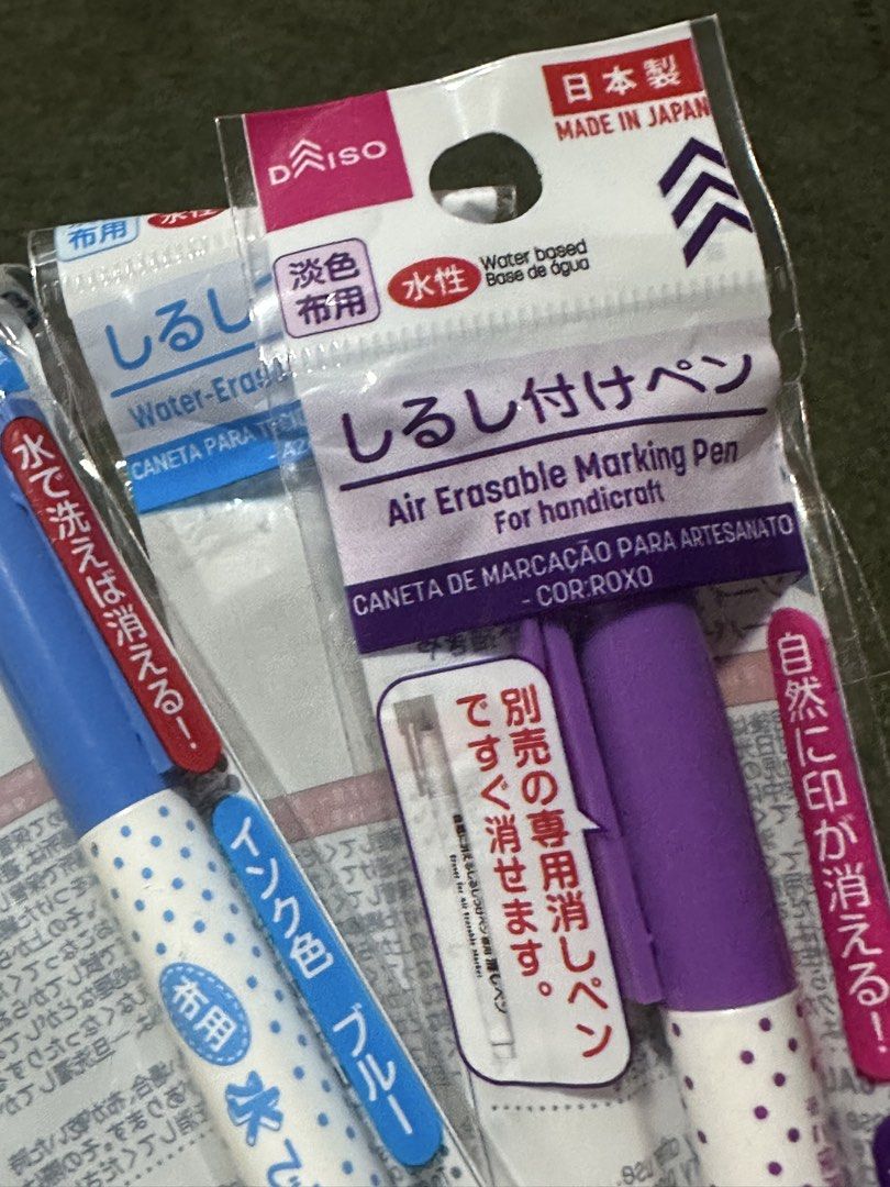 3pcs Air Erasable Marking Pen (Category: Stationery & School Supplies) located in Davao. Submitted by favoritepreloved (Listing ID 1469729100, Image 2). Description: .