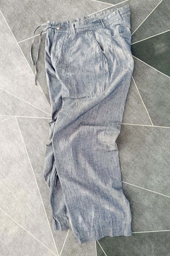 45r Linen Wide Jeans (Authentic) (Category: Jeans) located in Cebu City. Submitted by renzecamingay (Listing ID 1469595484, Image 3). Description: 45r Linen Wide Leg Jeans Excellent Condition Medium fit Waist 32 Length 43 4500 Plus ship Only Thank you and GOD bless ☺️.