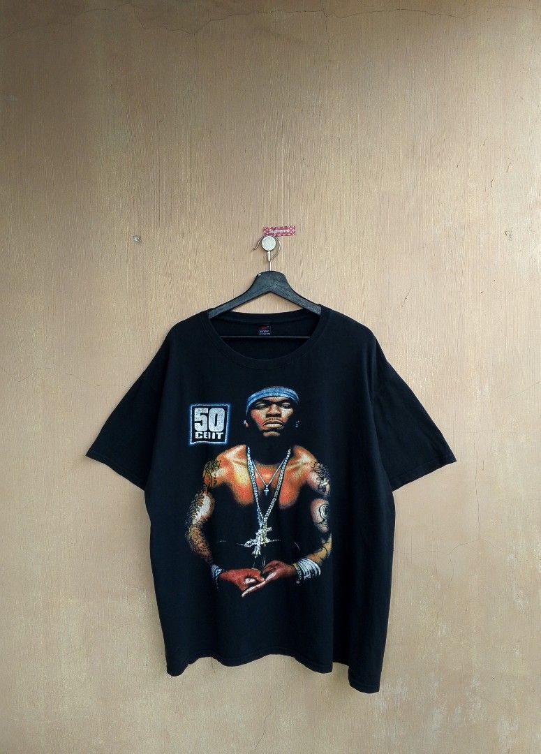 50 Cent Bootleg Raptee (Category: Tshirts & Polo Shirts ) located in Lipa City. Submitted by MEECHYTWO2TWO (Listing ID 1469645526, Image 3). Description: •50 CENT BOOTLEG RAPTEE - Size: XL - Width: 25 / Length: 29 - Location: Lipa City, Batangas - Good condition - Color rate: 9/10 - Additional sf +75 - Mop: GCASH/NO COD - Payment first tomorrow will be shipped.