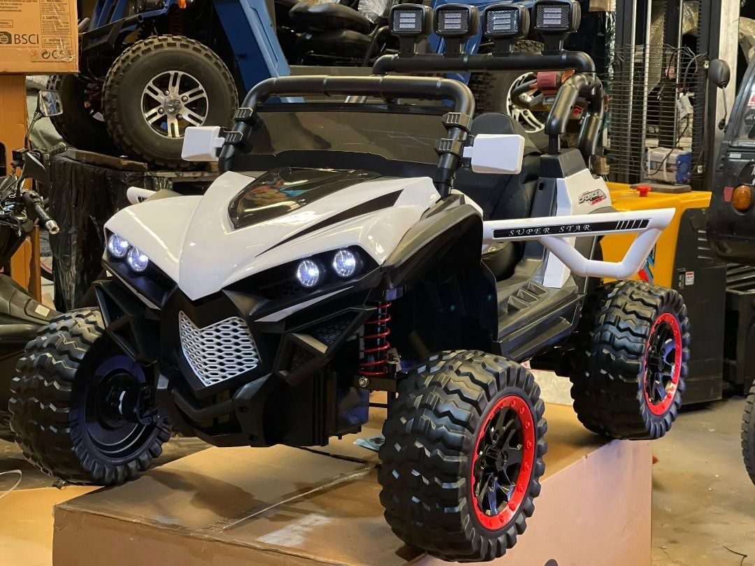 588 ATV Ride-on for kids (Category: Kids Toys) located in Pasay City. Submitted by joyful_mayette (Listing ID 1469626912, Image 2). Description: 588 ATV Ride-on for kids Price: 11,000 PHP Available Colors: Red, White, and Blue ✔️ Rechargeable/With remote control/ Lights and Sounds ✔️ Doors can be open/Safety seat belt ✔️ Leather seat/Rubber tires/With USB slot ✔️ 4 Motor Gears/12-volt/ MP3 capable ✔️ Dual Cooling Fan ✔️ HD Shock absorber for vibr