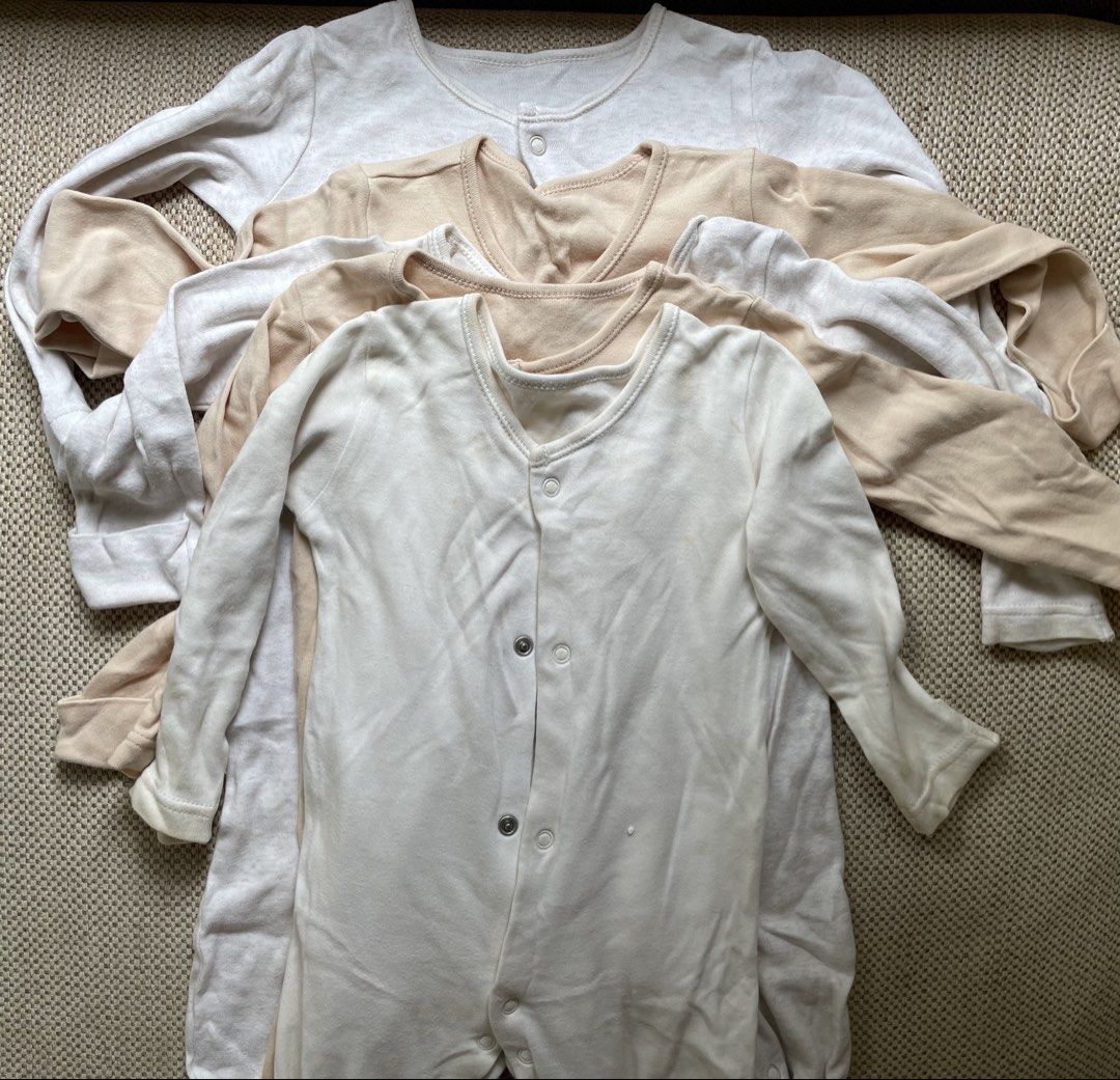 5pcs George neutral sleepwear frogsuit (Category: Babies & Kids Fashion) located in Marikina City. Submitted by marahome (Listing ID 1469612718, Image 2). Description: 🐚 With stain due to storage, washable. Please see pictures. 🐚 my baby wore this until 2 years old 🐚 selling as bundle only 🐚 really nice fabric 100% cotton 🐚 selling really cheap, please don’t lowball. 🙏🏼 HT zara hm kiru laila lyra kiru yoji uniqlo korean tili dahli umi baby
