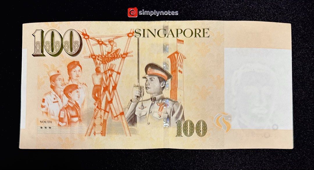 999998 $100 Almost Solid (Category: Currency) located in Singapore. Submitted by simplynotes (Listing ID 1469708182, Image 3). Description: Portrait $100 Banknote 3BP999998 Almost Solid Lightly Used No hole, No tear.