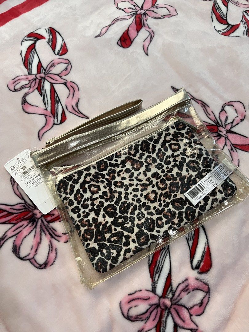 ⋆. 𐙚 ˚ stradivarius leopard pouch (Category: Accessory Holder, Box & Organizers) located in Makati City. Submitted by thezarachives (Listing ID 1469669970, Image 1). Description: .