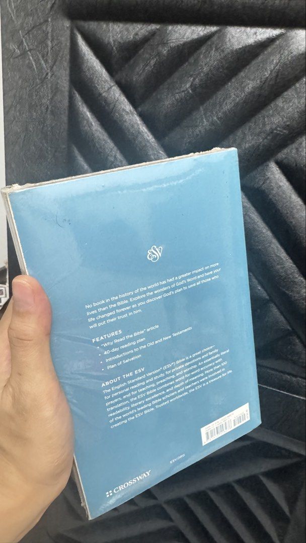 💯 Holy Bible ESV (Category: Everything Else Others) located in Makati City. Submitted by mygreatfinds (Listing ID 1469631084, Image 3). Description: Brand New ESV Version The ESV (English Standard Version) Bible is known for being accurate, faithful to the original languages, and excellent for serious Bible study. .