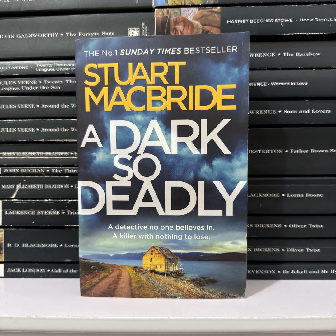 A Dark So Deadly by Stuart MacBride Paperback (Category: Storybooks) located in Lingayen. Submitted by readwjane (Listing ID 1469591633, Image 1). Description: - Title: Crime thriller novel by Stuart MacBride - Status: Sunday Times bestseller - Condition: Clean cover, crisp spine, and intact pages - Genre: Mystery and thriller - Perfect for your next reading session.