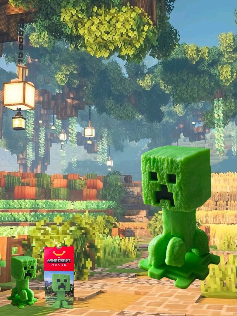 A Minecraft Movie Creeper Figure with Box (Category: Designer & Blind Box Toys) located in Cavite. Submitted by kaedemonte39778 (Listing ID 1469706384, Image 1). Description: -Creeper Minecraft Movie McDo Happy meal -complete with original box issue: a little damage on the topside of the box and ripped wrapper as seen in the picture can lalamove or meet up around dasmariñas, cavite.