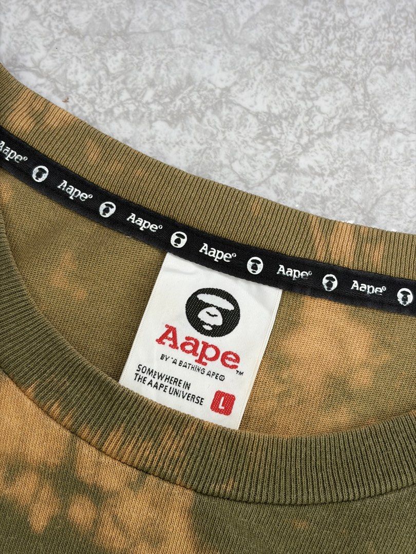 Aape (Category: Tshirts & Polo Shirts ) located in Montevista. Submitted by thrift_ta_bai (Listing ID 1469579634, Image 3). Description: Aape ❗️ Size Large Width: 22 Length: 28 Color Rate: 9.5/10 Excellent Condition Issue: None .
