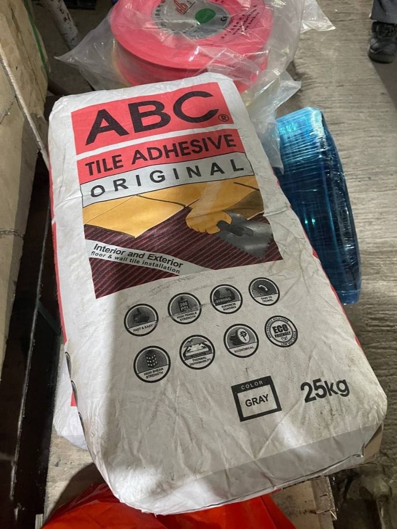 ABC Tile adhesive (Category: Everything Else Others) located in Manila. Submitted by 09171479278_elsie. (Listing ID 1469650276, Image 3). Description: ABC Tile adhesive.