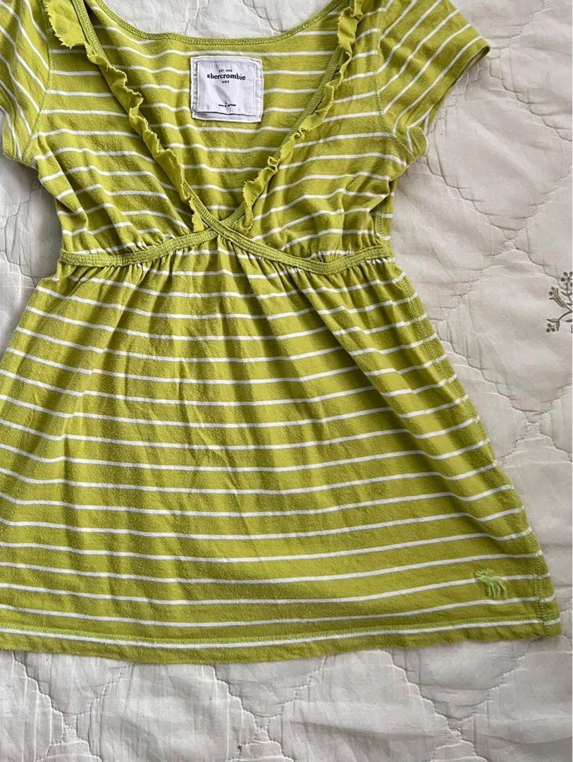 Abercrombie Stripe Babydoll (Category: Others Tops) located in Manila. Submitted by bajinboo (Listing ID 1469704842, Image 1). Description: Abercrombie Stripe Babydoll Good as like new Condition No issue Size - L J&T.