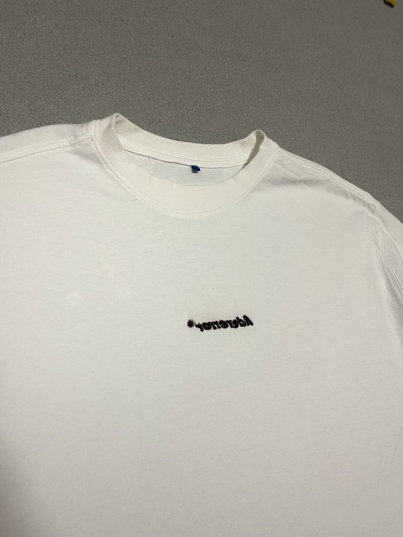 Ader Error Embroidered Tee (Category: Tshirts & Polo Shirts ) located in Bulacan. Submitted by sanjisthrift (Listing ID 1469699831, Image 2). Description: Size XL Width 23.5 Length 30 Excellent Condition 9/10.