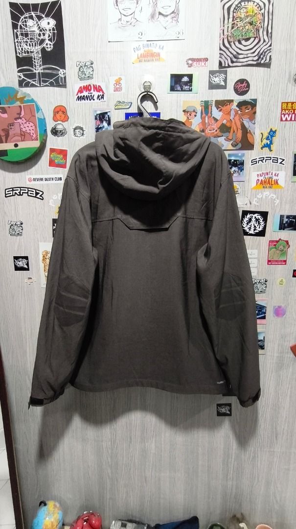Adidas Climaproof Grey Hooded Jacket (Category: Coats, Jackets and Outerwear) located in Davao. Submitted by thethriftproject082 (Listing ID 1469748801, Image 3). Description: - Brand: Adidas - Color: Grey - Condition: Brand new with tags attached - Technology: Climacool for dryness and comfort - Closure: Full front zip - Storage: 2 chest flap pockets and 2 lower zippered pockets - Fit & Adjustability: Adjustable cuffs and drawcord hem - Extra Fe