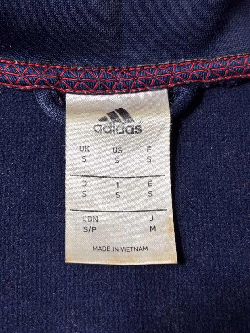 Adidas Spain Track Jacket (Category: Coats, Jackets and Outerwear) located in Manila. Submitted by earlylifecrisis (Listing ID 1469670714, Image 3). Description: Sz Small Condition 9/10 Measure it by inch Width: 20 Length: 27.5 Shoulder:17 Sleeve: 25.5 Bust: Hem: •Refund / Returns not allowed allowed •Please do check the dimensions size on labels sometimes are not accurate on the sizing •Ask me before purchasing.