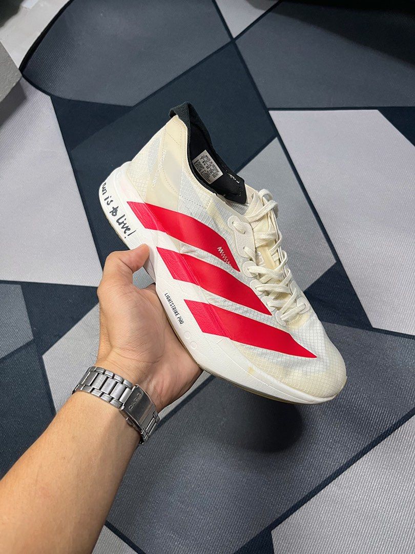 Adizero Adios Pro 4 (Category: Casual Shoes) located in Butuan. Submitted by jacobfrost (Listing ID 1469723523, Image 1). Description: 7 us mens 40 eur Excellent condition minor sign of usage ₱2,200 negotiable.