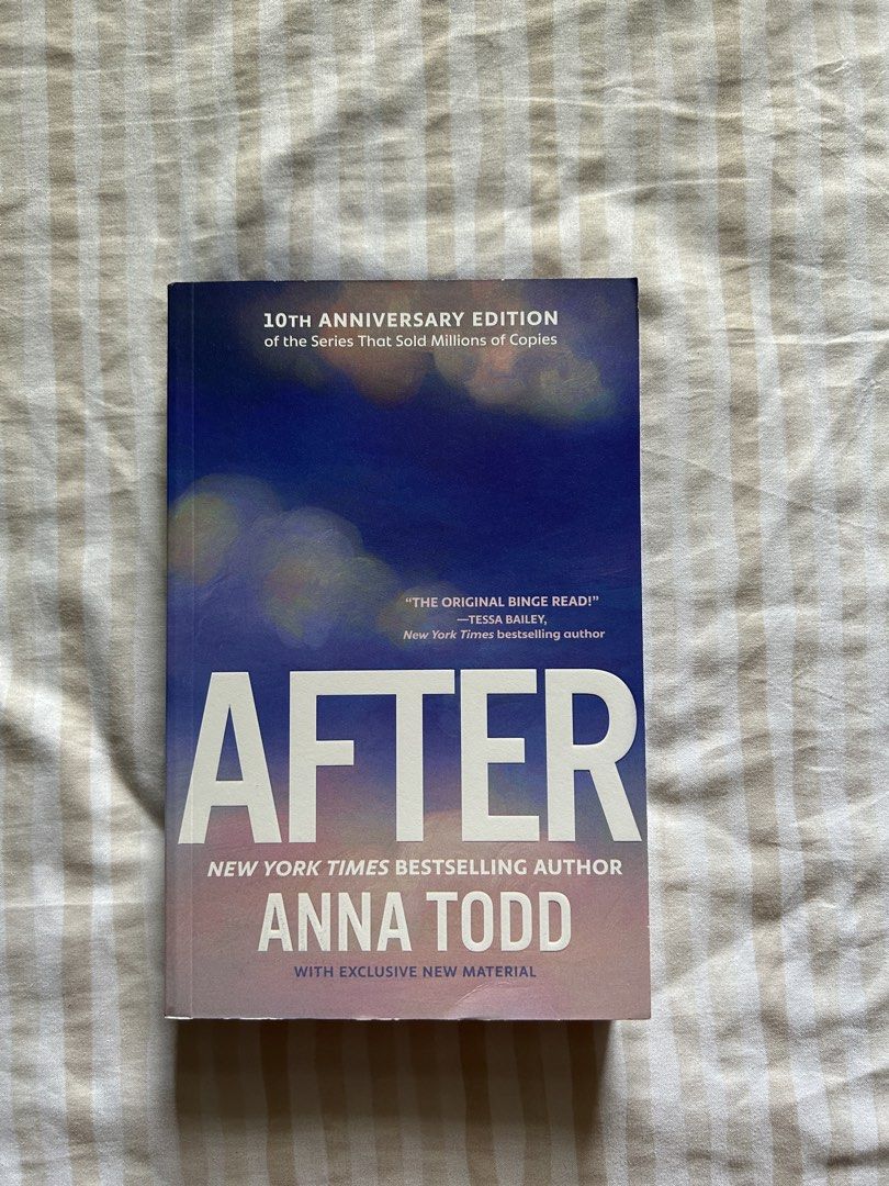 After by Anna Todd (Category: Storybooks) located in Cavite. Submitted by mgmm17 (Listing ID 1469579754, Image 1). Description: Please see photos for the flaws, yung sa baba lang naman ng cover Sprayed edges Limited edition.