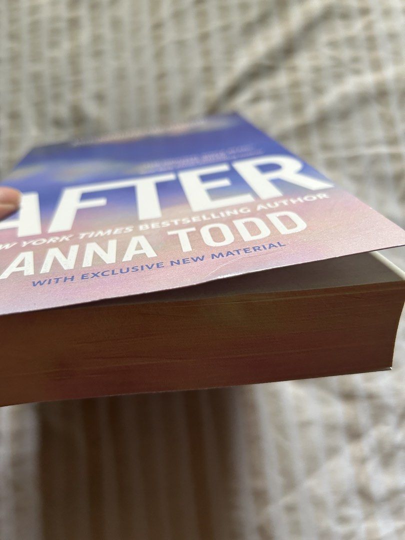 After by Anna Todd (Category: Storybooks) located in Cavite. Submitted by mgmm17 (Listing ID 1469579754, Image 3). Description: Please see photos for the flaws, yung sa baba lang naman ng cover Sprayed edges Limited edition.