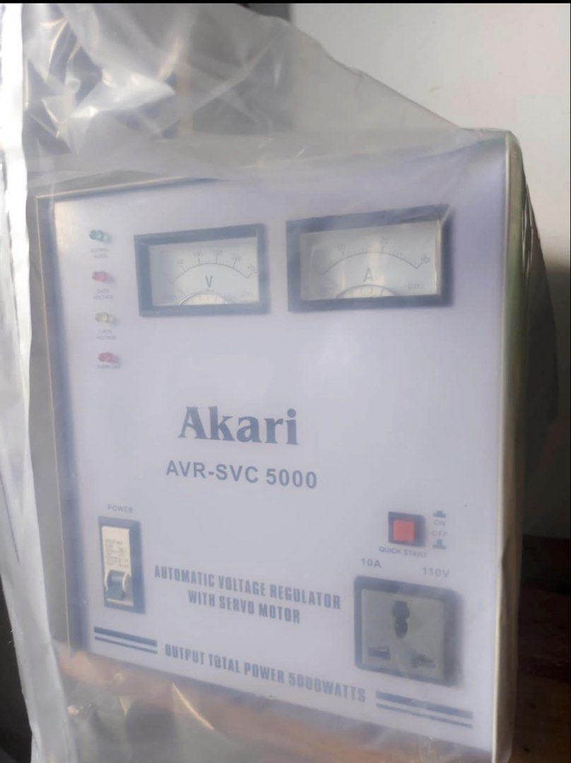 Akari 5000W automatic Voltage Regulator (AVR) (Category: Other Home Appliances) located in Teresa. Submitted by avillacruel (Listing ID 1469591397, Image 3). Description: .