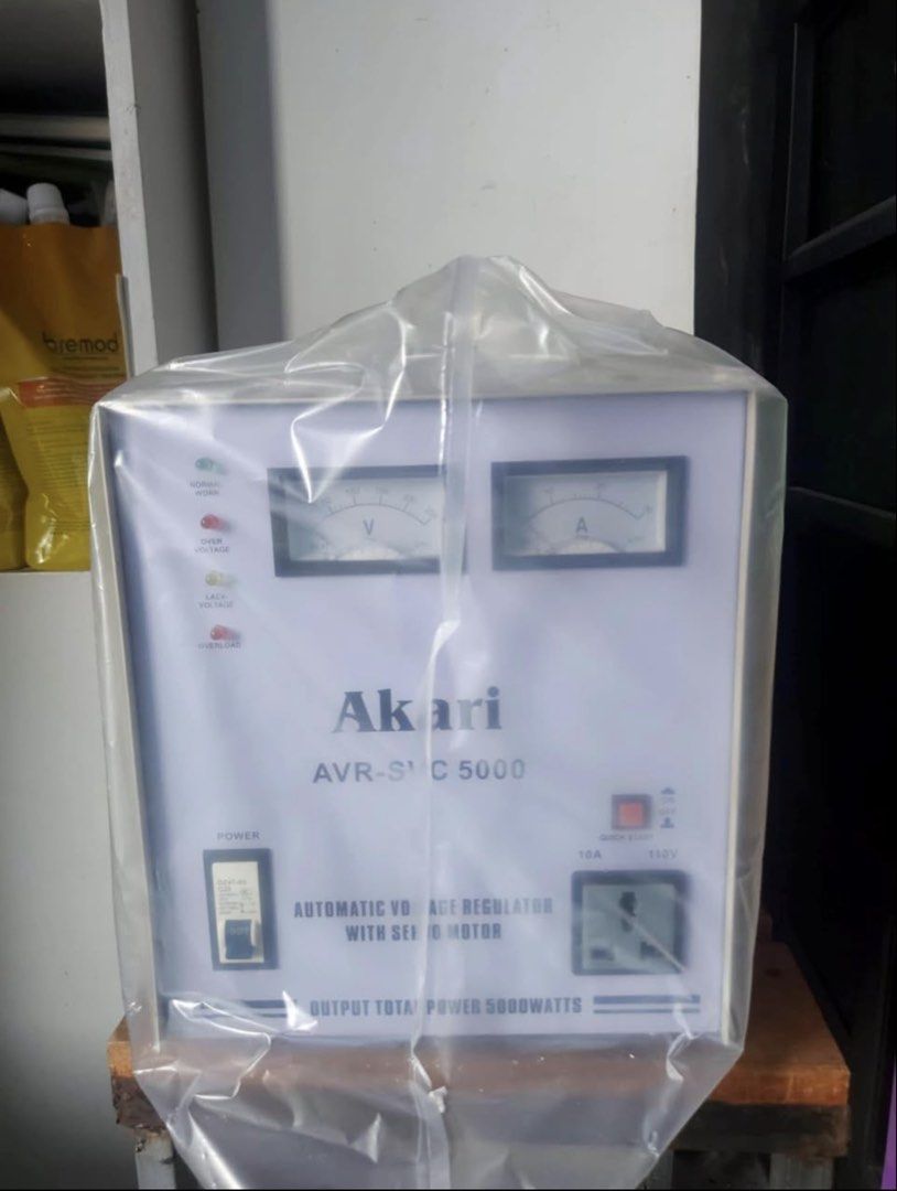 Akari 5000W automatic Voltage Regulator (AVR) (Category: Other Home Appliances) located in Teresa. Submitted by avillacruel (Listing ID 1469591397, Image 2). Description: .