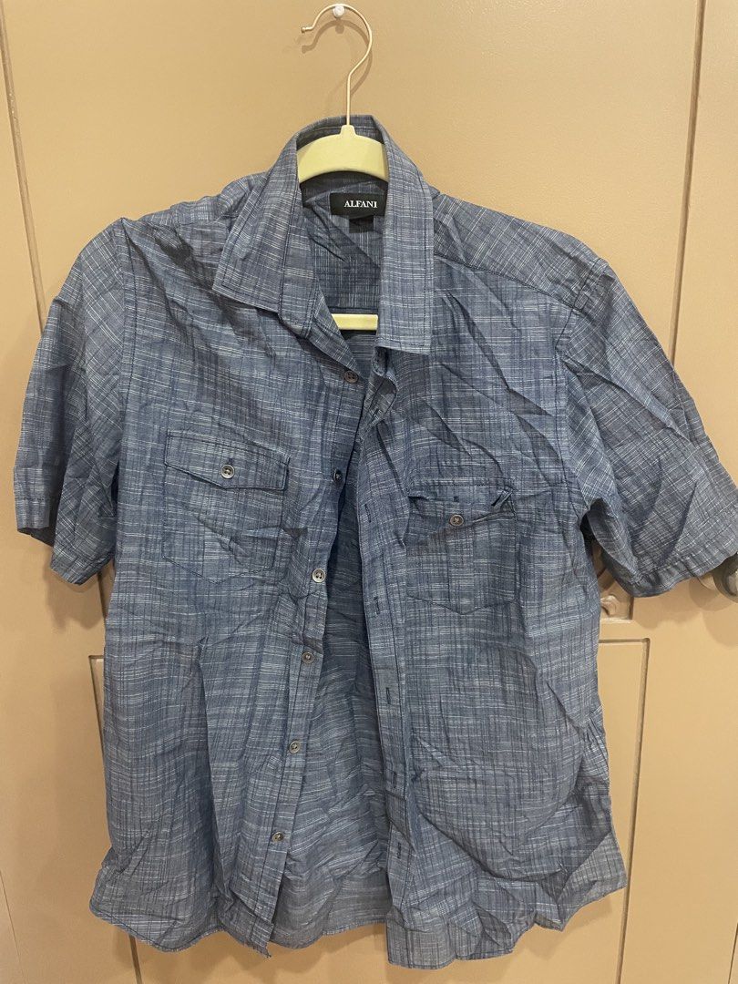 Alfani Button Up Short Sleeves (Category: Tshirts & Polo Shirts ) located in Manila. Submitted by bedlambuzz (Listing ID 1469698288, Image 1). Description: WYSIWYG USED MAY HAVE SOME MINOR FLAWS BUT THESE WERE STORED WELL AND PROPERLY.