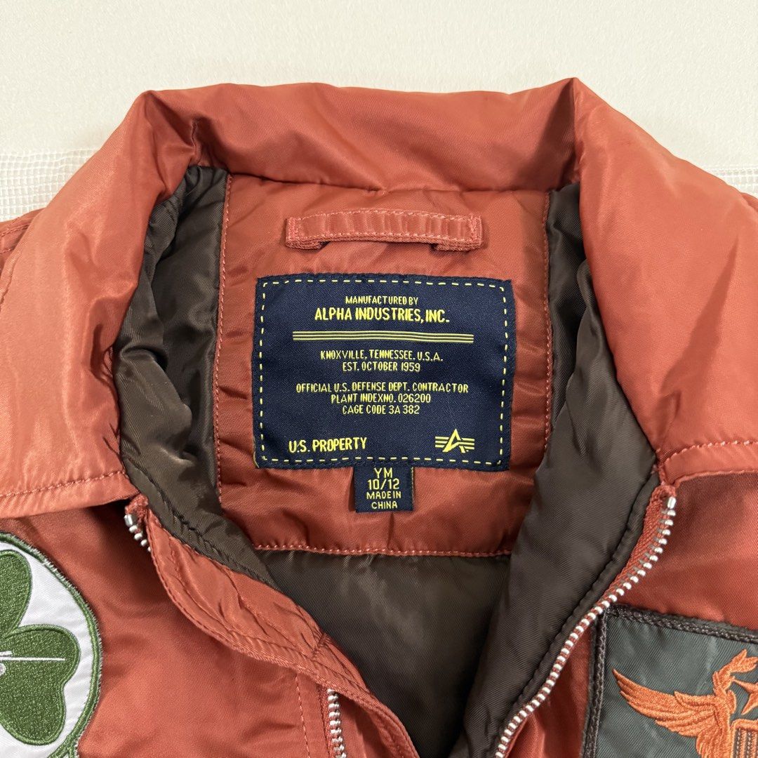 Alpha Industries Bomber (Category: Coats, Jackets and Outerwear) located in Manila. Submitted by badwillcurated (Listing ID 1469656771, Image 2). Description: Alpha Industries Inc Military Jacket reversible S-M 19W 25L 9.8/10 NO ISSUES.
