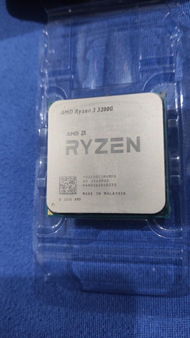 AMD Ryzen 3 3200G Processor (Category: Computer Parts) located in Mandaluyong City. Submitted by zackrence (Listing ID 1469710713, Image 1). Description: 🔥 FOR SALE: AMD RYZEN 3 3200G – ₱2,000 ONLY! 🔥 Looking for a budget-friendly processor for your PC build? 💻 Check out this AMD Ryzen 3 3200G! ✅ 100% Working & Tested ✅ Stress Test Passed ✅ No Issues ✅ 2 Days Personal Warranty ✅ Money-Back Guarantee within the warranty period if a verified iss