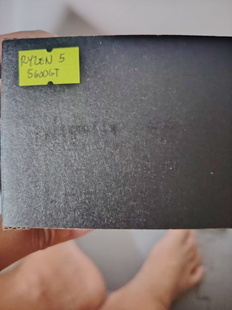 AMD Ryzen 5 5600GT Processor (Category: Computer Parts) located in Carmona. Submitted by airab_1128 (Listing ID 1469601254, Image 1). Description: - Item: AMD Ryzen 5 5600GT Processor - Condition: Brand new / standard CPU packaging (Box has a handwritten model label) - Best for: Budget gaming rigs and general desktop setups - Inclusions: Processor and original box - Send a message if interested or for inquiries.