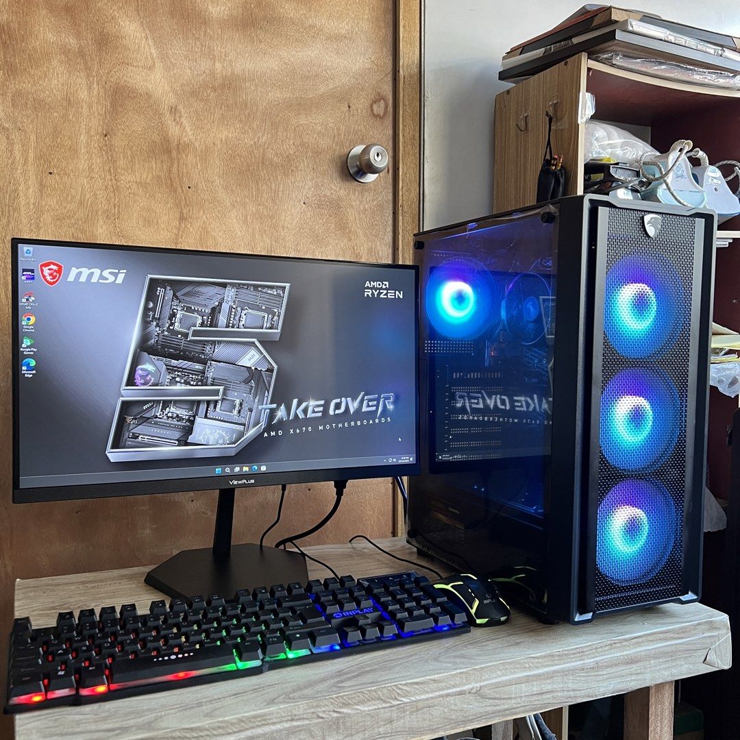 AMD RYZEN 7 COMPUTER SET READY TO USE (8 MONTHS OLD ONLY SELDOM USE) (Category: Desktops) located in Quezon City. Submitted by markdonayre (Listing ID 1469645230, Image 2). Description: For sale Ryzen 7 Computer set Fresh na fresh pa 8 Months use lang bihira pa magamit no box lang kasi naitapon na. Ready to use napo yan newly installed Windows with complete basic apps and Ms Office Gagamitin nalang! ——————————————————————————— Quick Specs: ✅AMD R