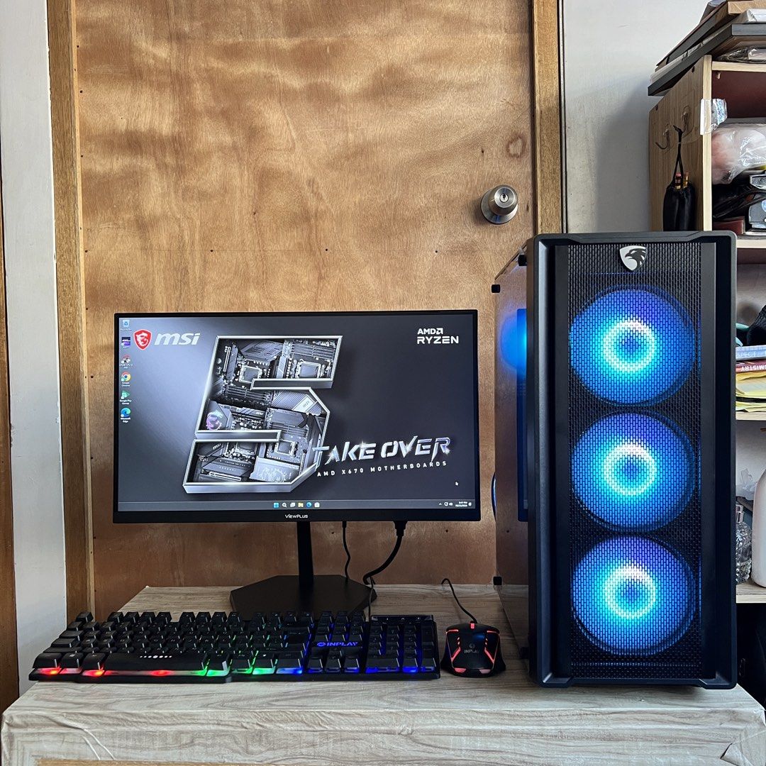AMD RYZEN 7 COMPUTER SET READY TO USE (8 MONTHS OLD ONLY SELDOM USE) (Category: Desktops) located in Quezon City. Submitted by markdonayre (Listing ID 1469645230, Image 1). Description: For sale Ryzen 7 Computer set Fresh na fresh pa 8 Months use lang bihira pa magamit no box lang kasi naitapon na. Ready to use napo yan newly installed Windows with complete basic apps and Ms Office Gagamitin nalang! ——————————————————————————— Quick Specs: ✅AMD R