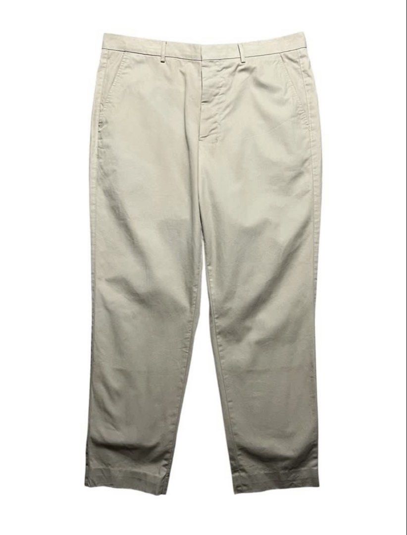 AMI - “ BUTTON FLY “ TAPER FIT TROUSER (Category: Luxury Apparel) located in Bacolod City. Submitted by timelessbyjosh (Listing ID 1469707838, Image 2). Description: BEST FOR CASUAL & FORMAL OUTFITS SIZE : 42 ACTUAL COLOR : BEIGE COLOR RATE : 10 OUT OF 10 CONDITION : NEAR NEW MATERIAL : 100 % COTTON MADE IN : ROMANIA FLAWS : NONE DIMENSIONS WAIST - 34 LENGTH - 13 THIGH - 37. 5 LEG OPENING - 7 MEASUREMENT TAKEN WHILE LAYING FLAT. PLEASE COMPARE TH